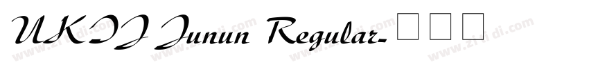 UKIJ Junun Regular字体转换